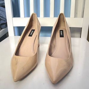 DKNY Elie Patent Pointed Toe Pumps
